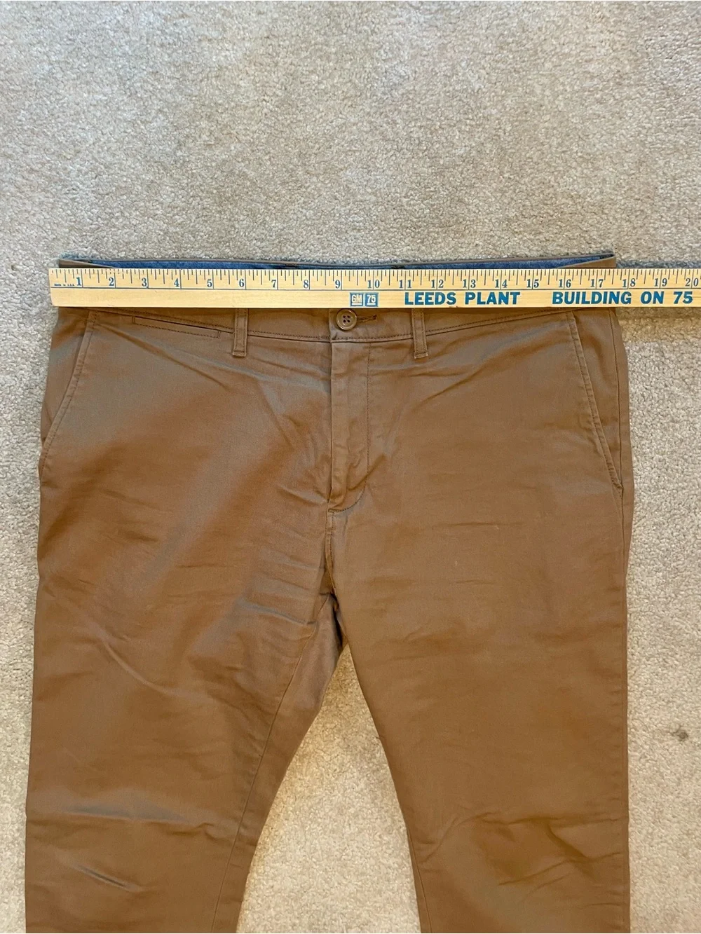 J.Crew 484 Slim-Fit Stretch Chino Pants in River Brown 33/32